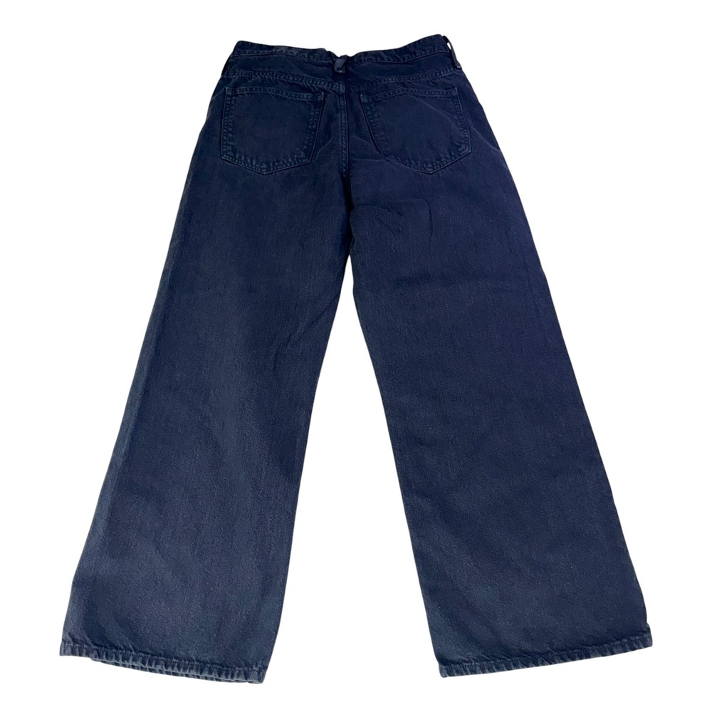 J.Crew Slim Wide Leg Jeans Womens 28 Black High Rise 100% Cotton Denim Pants - Picture 3 of 6